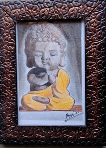 Bhudh Portrait Art Work Handmade Draw🙏🎨