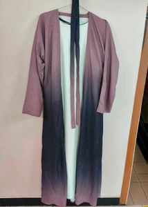 glitter Shurg abaya with belt 🤩