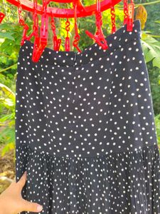 beautiful polka dots knee length dress