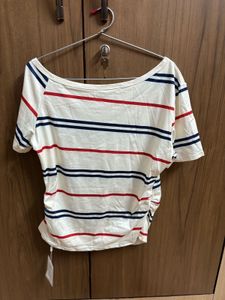 Striped Cream &amp; Red T-Shirt