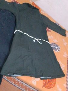 Crazy Chips Dark Green Blouse