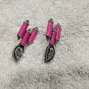 Silver look alike earing