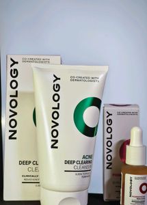 Novology face wash + serum