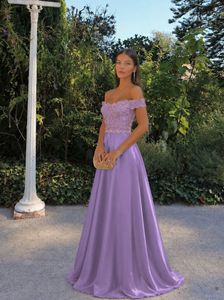 Lavender Lace Embroidered Gown