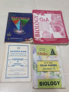 Physics, Biology & Chemistry Books for Std XII