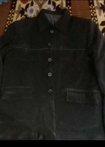 Classic Black Button-Up Jacket