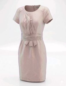Elegant Pleated Waist Dress