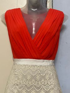 Pintrest Red &amp; Lace Party Dress