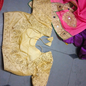 golden blouse for women