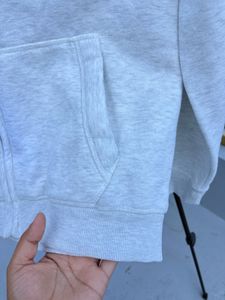 light grey zip up hoodie