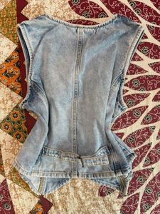 Vintage Wash Denim Vest