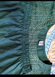 Green Kurta pant set