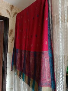 Red Wool Shawl