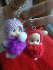 Charming Doll Keychains - Set of 2
