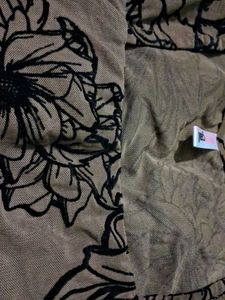 Floral Mesh Long Sleeve Top