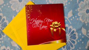 New Year's BLANK CARD