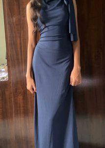 Elegant Navy Blue Maxi Dress