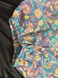 Floral Print Ethnic Skirt