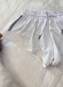 Adidas White women's Running Shorts