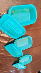Turquoise Food Storage Containers - Set of 3