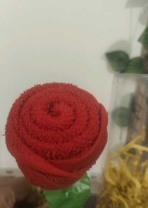 Soft Red Towel Flower Gift