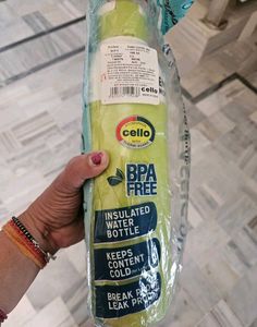 Cello Insulated Water Bottle - Keeps Cold for Hour
