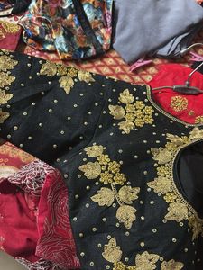 Elegant Black Embroidered Blouse