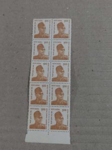 10 vintage Indian postage stamps Netaji