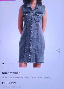 Sleeveless Denim Dress