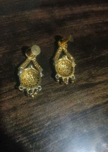 Gold Plated Dangle Earrings