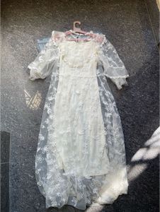Elegant White Lace Dress