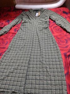 Chic Plaid Maxi Dress