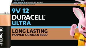 Duracell ultra  9V battery (pack of 12)