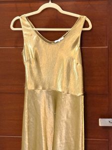 Shiny Gold Party Dress