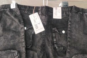Cargo Denim Shorts