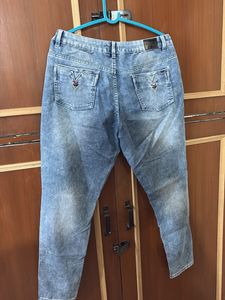 Blue Washed Denim Jeans