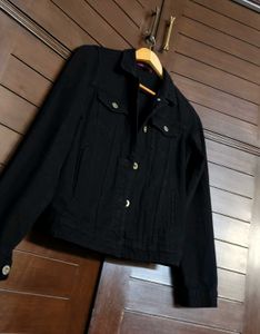 Ginger Classic Black Denim Jacket