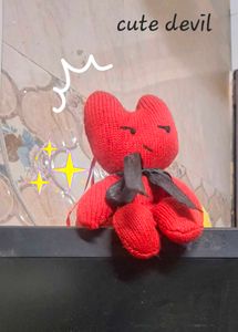 Cute Red Devil Plush Toy keychain