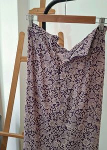 Zara Floral Print Midi Skirt