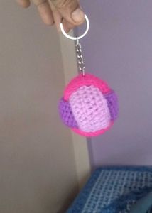 Choose one Colorful Crochet Keychain Ball