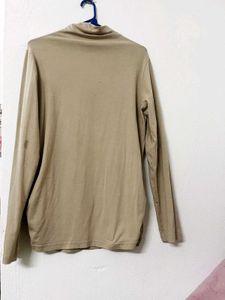 Comfortable Beige Long Sleeve Top