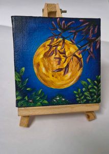 "Glory of the Night" : Mini Canvas Painting