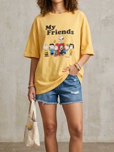 Peanuts "My Friends" Oversized Graphic Unisex Tee