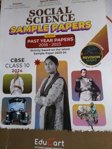 Educart SocialScience Question Bank + Sample Paper