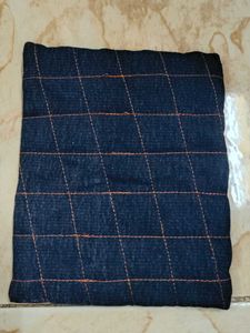 Blue &amp; Orange Checked Dupatta