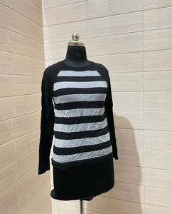 Michael Kors Striped Long Sleeve Top