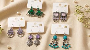 16-Pair Trendy Earrings Combo Set