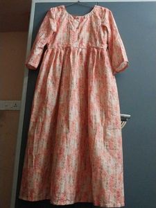 Elegant Pink Floral Maxi Dress