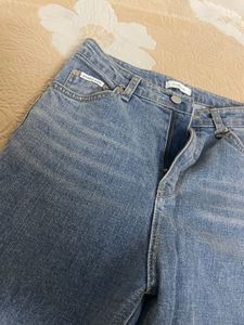 Women's Flared Blue Denim Jeans