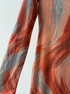 Abstract Print Maxi Dress